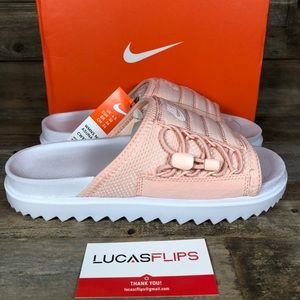 NEW Nike Asuna Slides Women Pink White